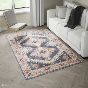 Florence B5289A Navy/Cream Abstract Design Rug by Euro Tapis