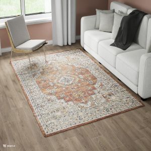 Troye B5045A Terra Ivory Modern Design Rug by Euro Tapis