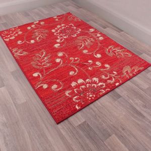 Rug Style Modern Poly Verso Red Rug 