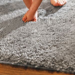 Origins My Lux Washable Silver Thick Shaggy Rug
