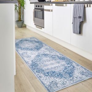 Origins Washable Garda Persian Blue Runner