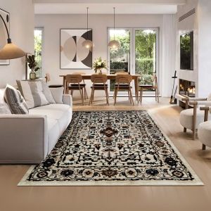 Creamy Grandeur Imperial Elegance Area Rug