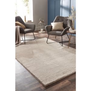 Origins Washable Faux Fur Natural Rug