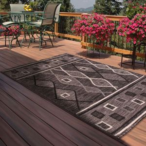 Rug Style Outdoor Oasis Charcoal Rug 