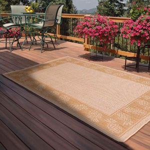 Rug Style Outdoor Pineapple Natural Rug 