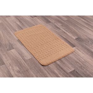 Rug Style Pin Dot Beige Washable Mat