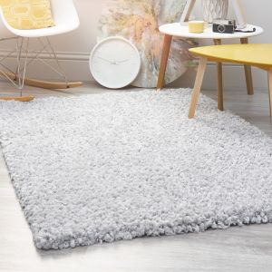 Origins Portland Grey Plain Shaggy Rug