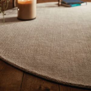 Origins Reef Beige Plain Circle Rug