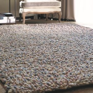 Rocks Shaggy Pastel Wool Rug by Origins