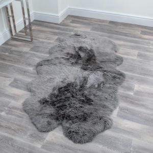 Quad Grey Sheepskin Rug by Native