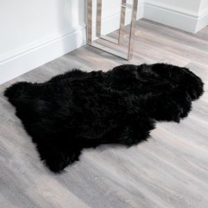 Black Sheepskin Rug XXL by Native