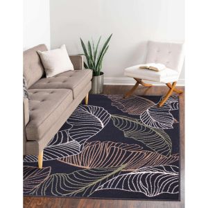 Rugstyle Modern Poly Autumn Navy Rug