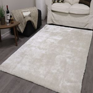 Shadow Ivory Plain Rugs by Euro Tapis