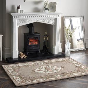 Origins Shensi Beige Traditional Wool Rug