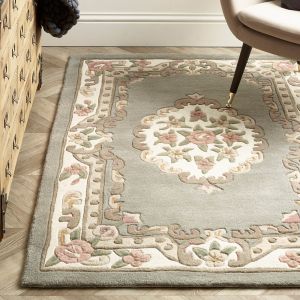 Origins Shensi Grey Traditional Circle Rug