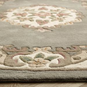 Origins Shensi Grey Traditional Halfmoon Rug