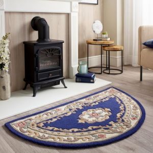 Origins Shensi Navy Traditional Halfmoon Rug