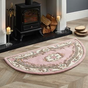 Origins Shensi Pink Traditional Halfmoon Rug 