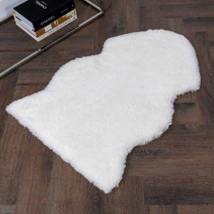 Ivory Short Pile Sheepskin Rug by Native