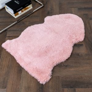 Pink Short Pile Sheepskin Rug by Native