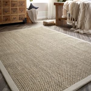 Origins Sisal Light Beige with Sand Border Rug