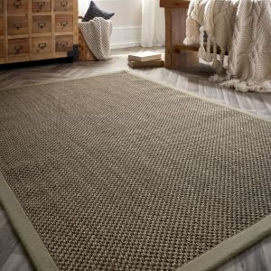 Origins Sisal Sage Green with Sage Green Border Rug