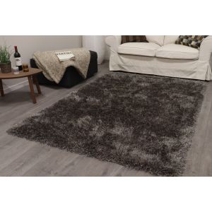 Soho Brown/D.Iron Abstract Design Rug by Euro Tapis