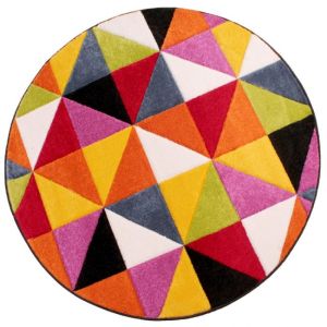 Ultimate Spectra Destin Multicoloured Circle Rug