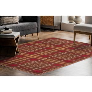 Ultimate Tartan Brown Chequered Rug