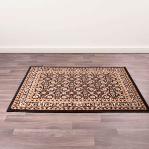 Rug Style Traditional Poly Esta Black Rug 