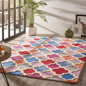 Origins Trellis Brights Multi Wool Rug