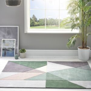 Origins Trio Multi Earth Geometric Rug