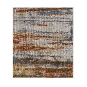 Troye 0B3647 Ivory Vanilla Abstract Design Rug by Euro Tapis