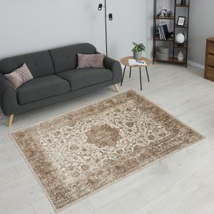 Vintage 865AC Cream/L.Beige Rug By Prestige