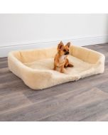 Merino Wool Large Pet Bed - Natural (White) by Native