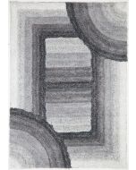 Rugstyle 3D Shaggy Trellis Charcoal Rug / 160/230
