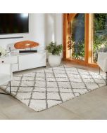 Origins Artisan Diamond Geometric Shaggy Rug