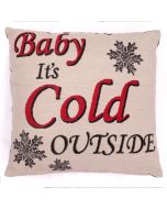 CHRISTMAS CUSHION BABY ITS COLD OUTSID by Ultimate