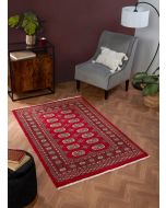 HMC Bokhara Red Hand Knotted Traditional Rug