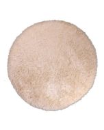 Ultimate Boston Cream Plain Shaggy Circle Rug 