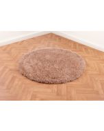 Ultimate Boston Latte Plain Shaggy Circle Rug