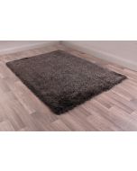 Ultimate Boston Charcoal Plain Shaggy Rug 