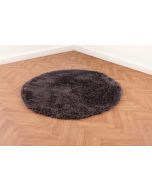 
Ultimate Boston Charcoal Plain Shaggy Circle Rug
