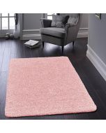 Origins  Buddy Candy Soft Pink Washable Plain Rug 