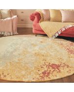 Origins Burnished Moon Yellow/Red Circle Rug