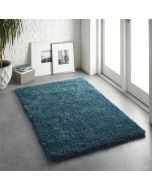 Origins Chicago Dark Teal Polyester Plain Rug