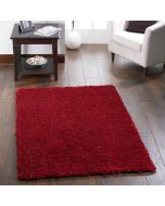 Origins Chicago Red Polyester Plain Rug