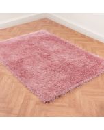 Dazzle Blush Plain Shaggy Rug by Ultimate Rug
