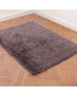 Ultimate Dazzle Grey Plain Shaggy  Rug