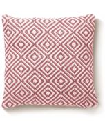 Woven Diamond Cushion Coral Pink by Hug Rug